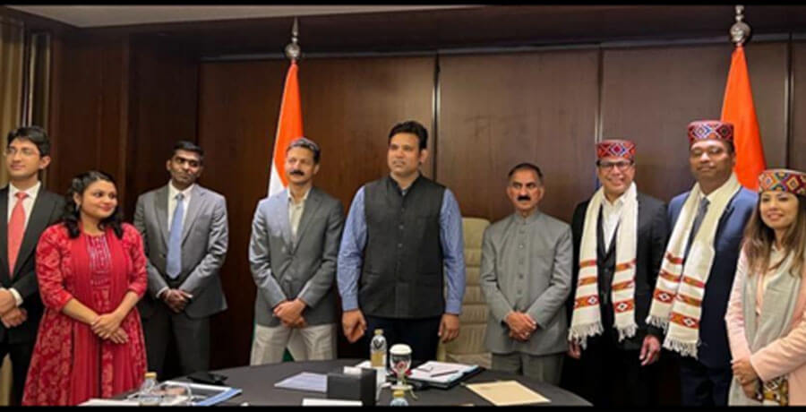 Chief Minister of Himachal Pradesh attending UAE India Business Council event